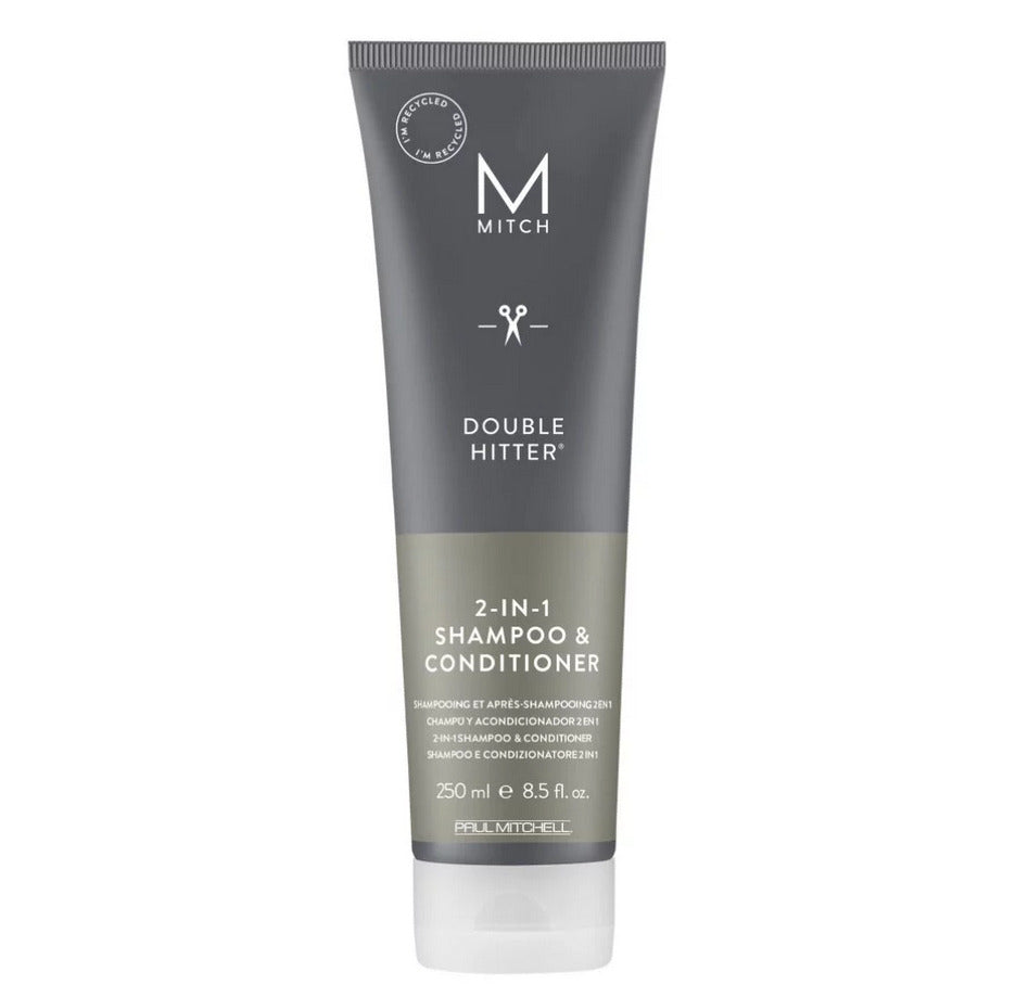 Paul Mitchell Mitch Double Hitter 2-in-1 Shampoo and Conditioner 250ml