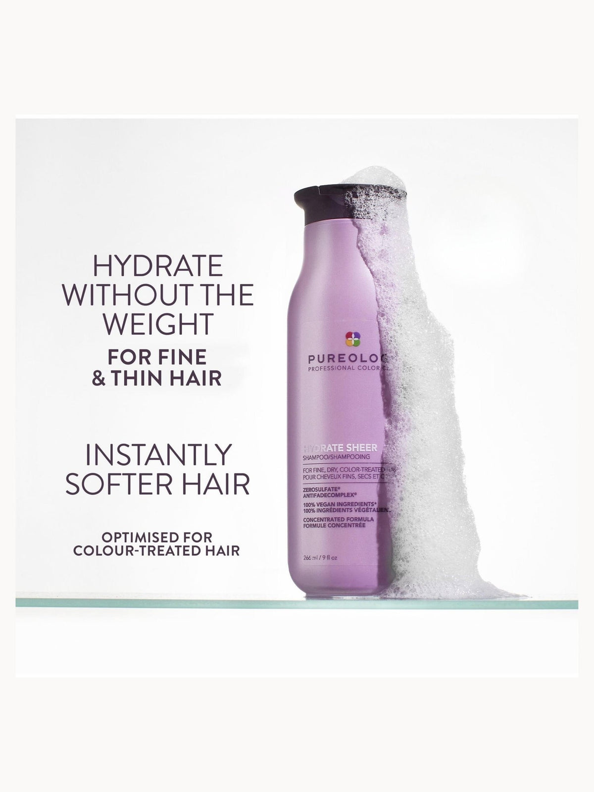 Pureology Hydrate Sheer Shampoo 266ml – brand image 3