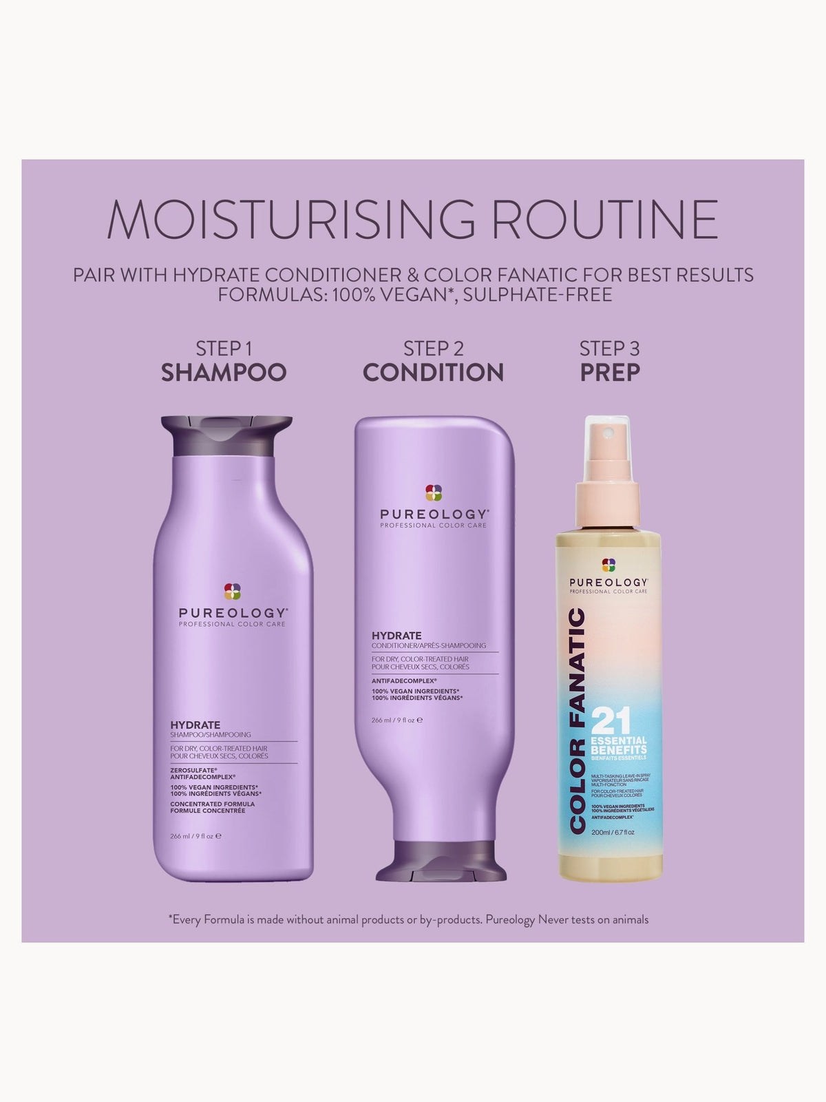 Pureology Hydrate Nourishing Shampoo 266ml – brand image 9