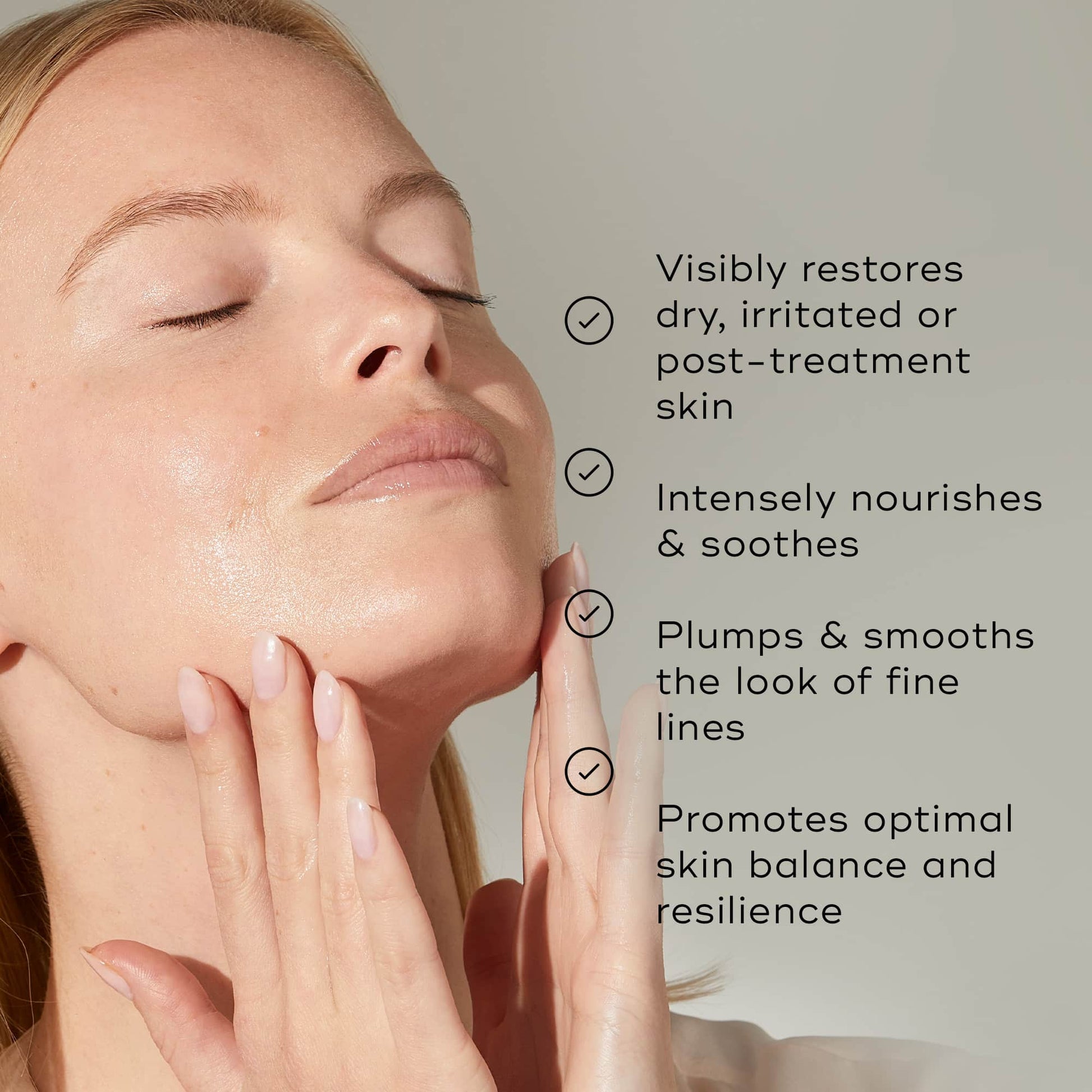 Medik8 Ultimate Recovery Bio-Cellulose Mask key benefits - visibly restores dry, irritated or post-treatment skin