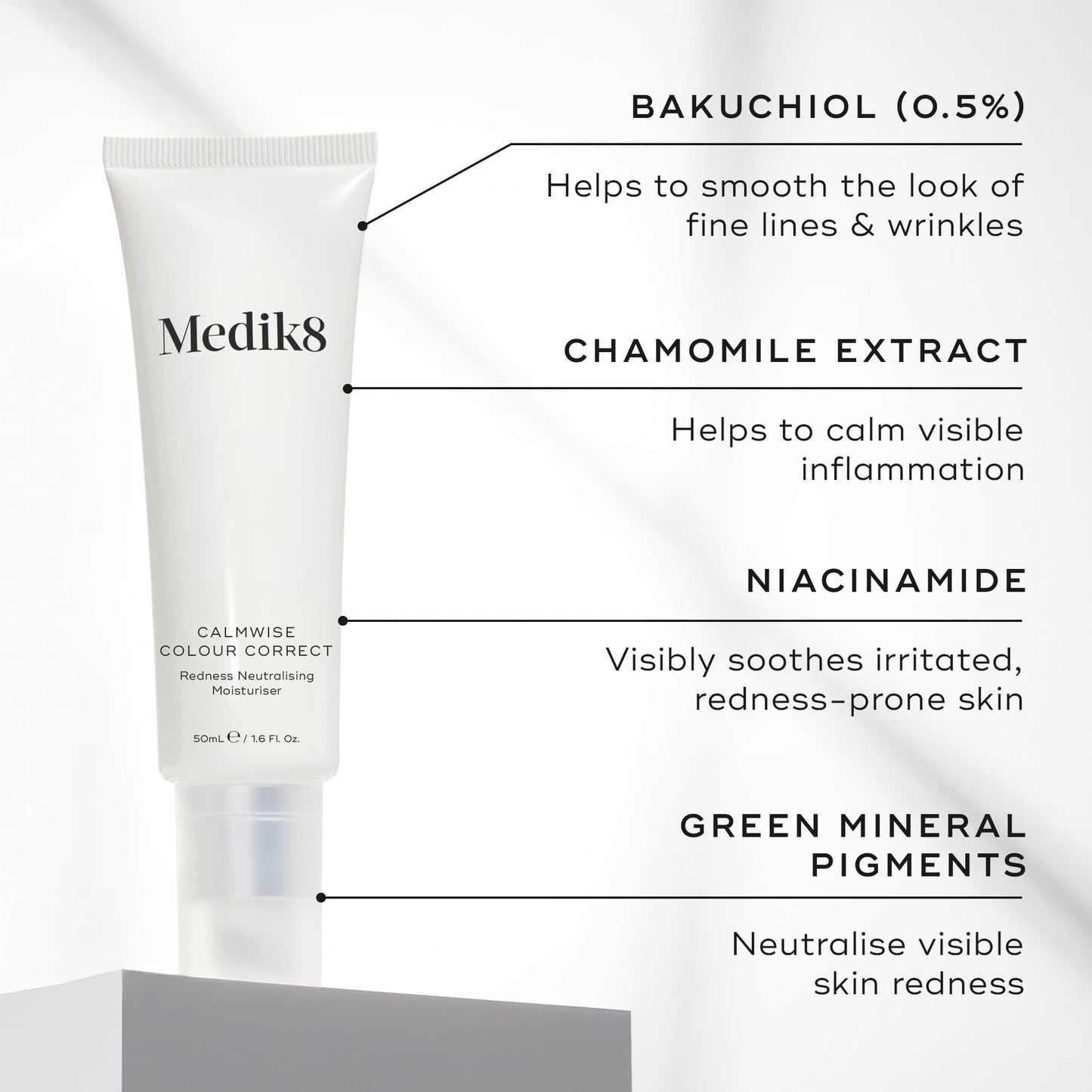 Medik8 Calmwise Colour Correct key ingredients