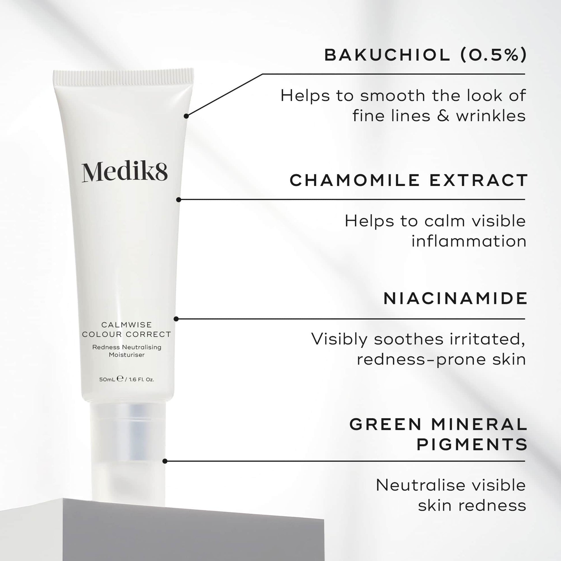 Medik8 Calmwise Colour Correct key ingredients
