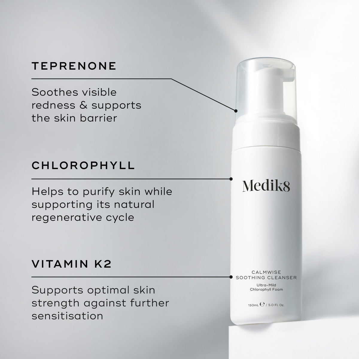 Medik8 Calmwise Soothing Cleanser key ingredients