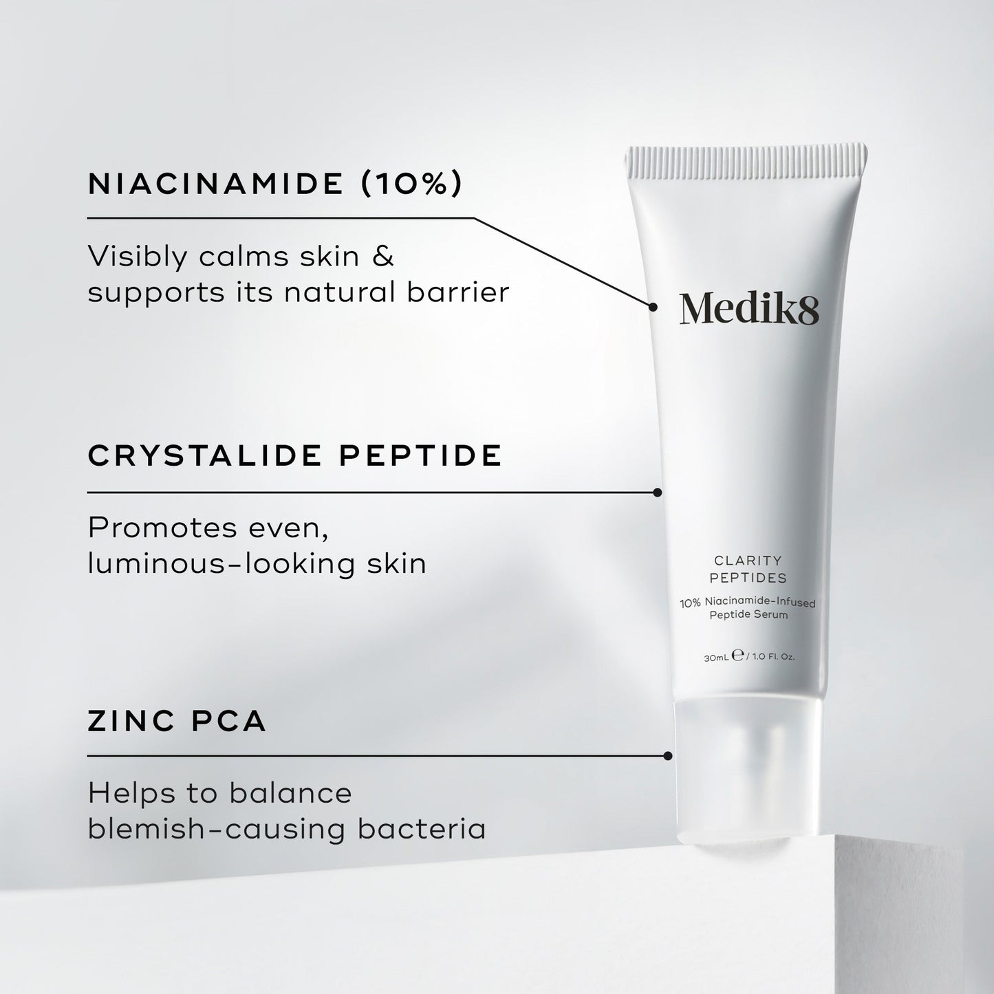 Medik8 Clarity Peptides key ingredients