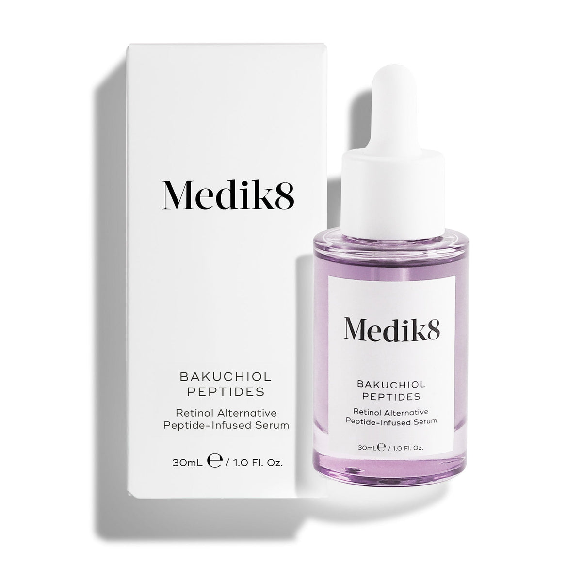 Medik8 Bakuchiol Peptides bottle with carton