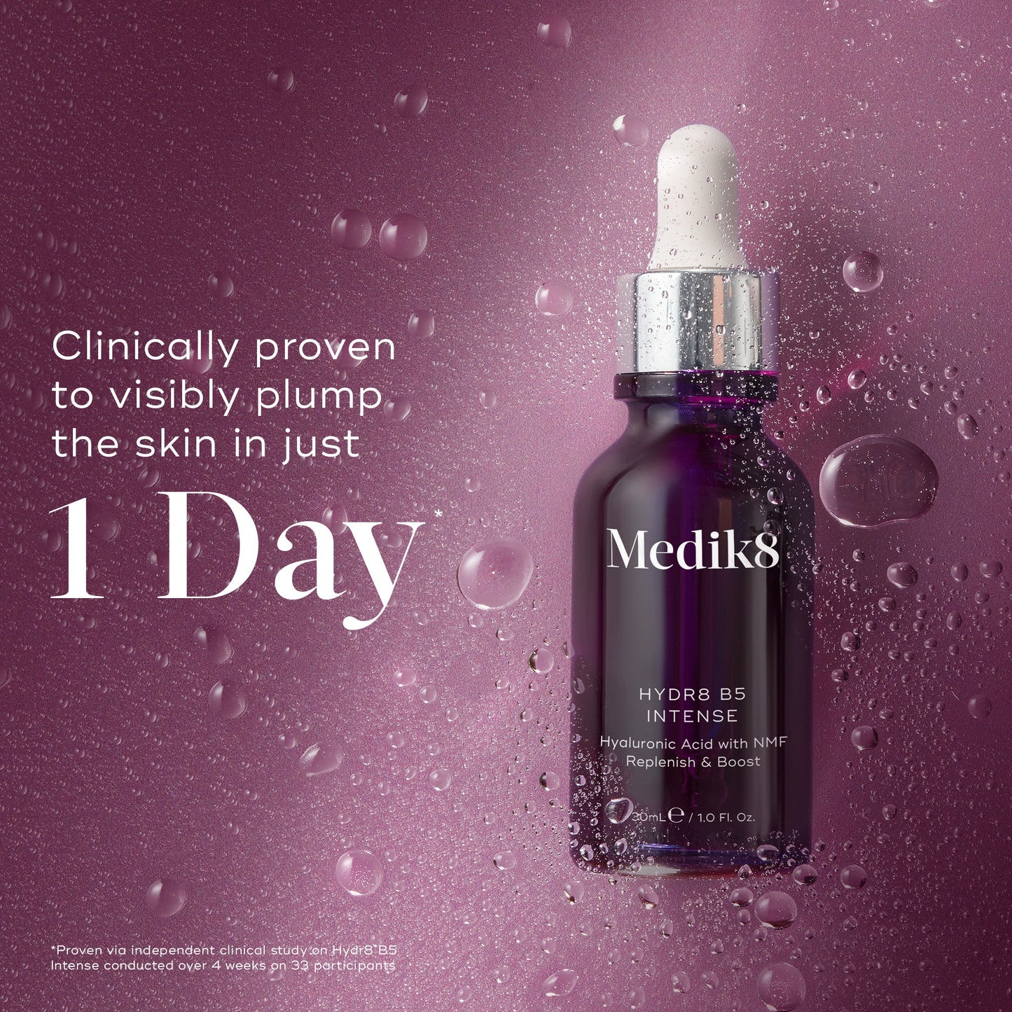 Medik8 Hydr8 B5 Intense clinically proven to visibly plump the skin in just 1 day