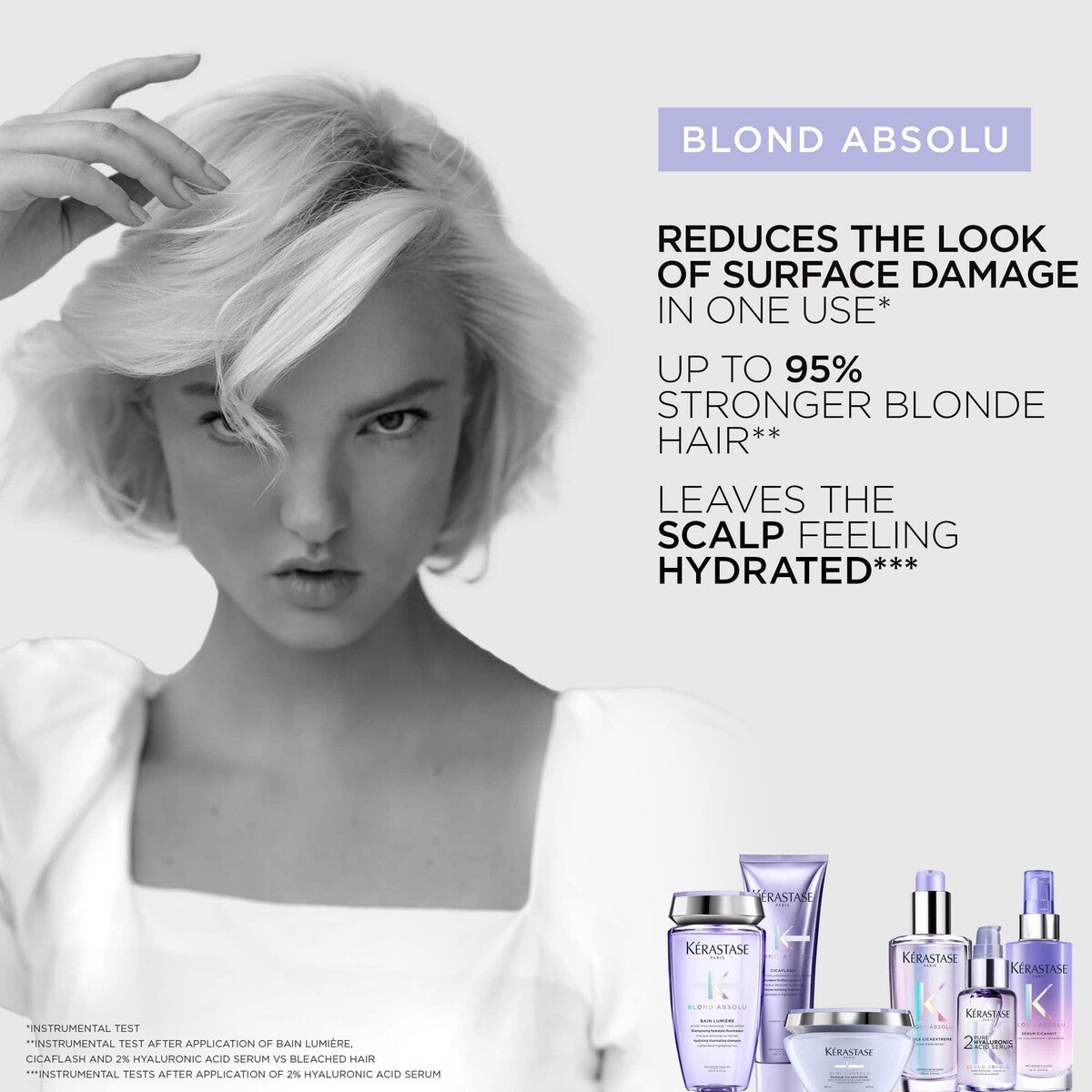 Kerastase Blond Absolu 2% Pure Hyaluronic Acid Scalp & Hair Serum 50ml