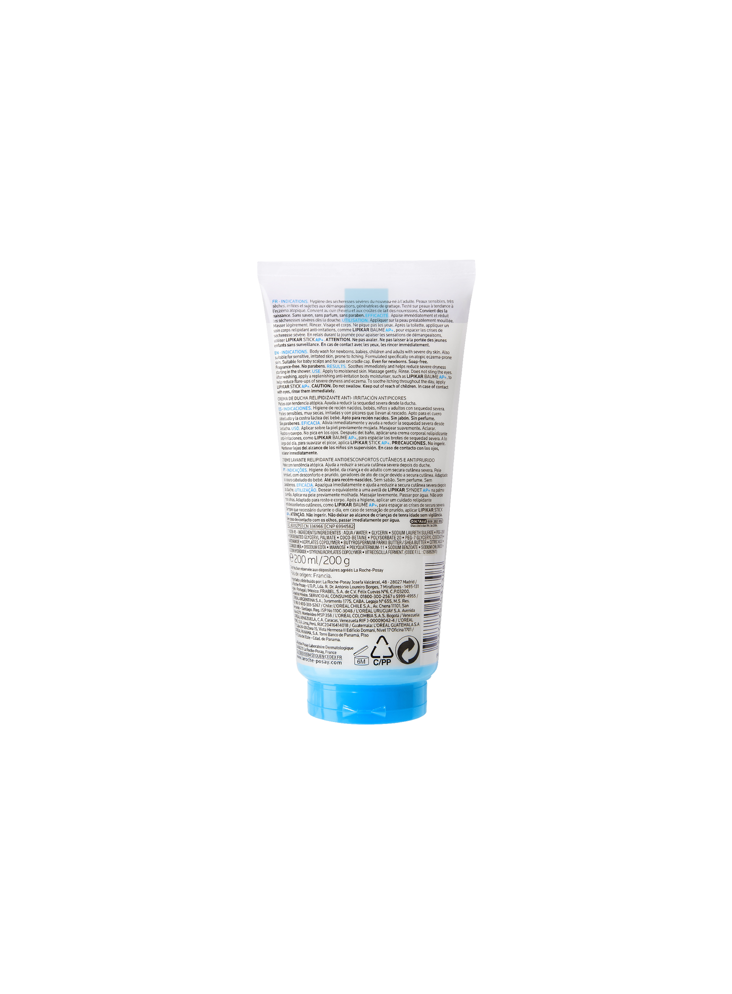 La Roche-Posay Lipikar Syndet AP+ Cream Wash 200ml