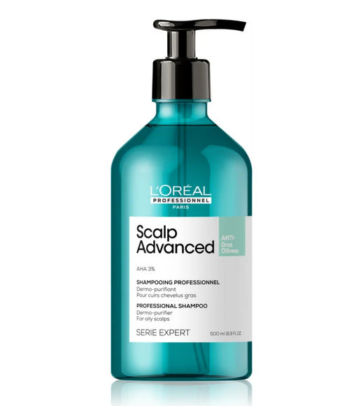 L'Oreal Professional Scalp Advanced Anti-Oiliness Dermo-Purifier Shampoo 500ml