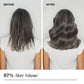 Before and after results using Paul Mitchell Extra-Body Shampoo and Conditioner