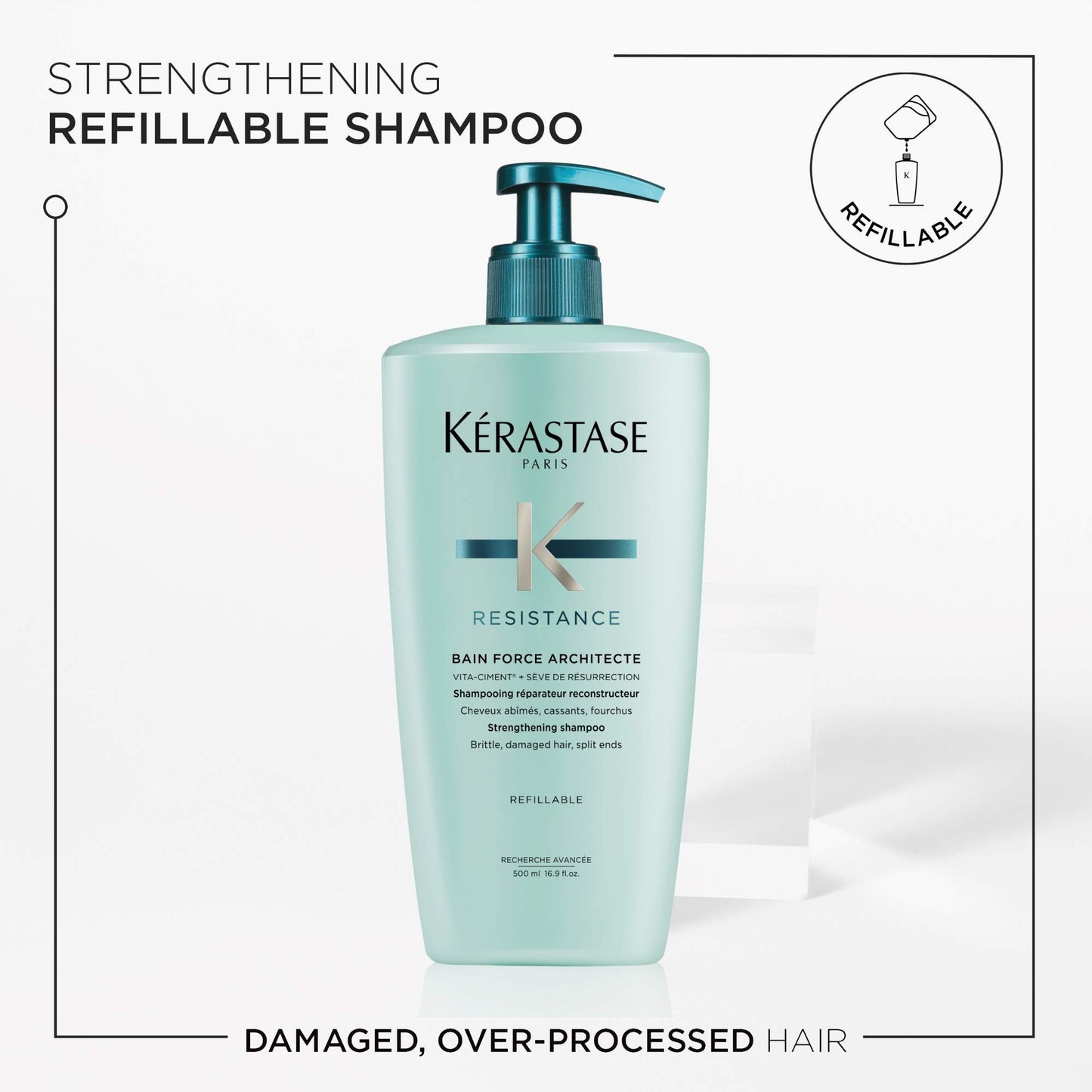 Kerastase Resistance Bain Force Architecte Shampoo Refill 500ml