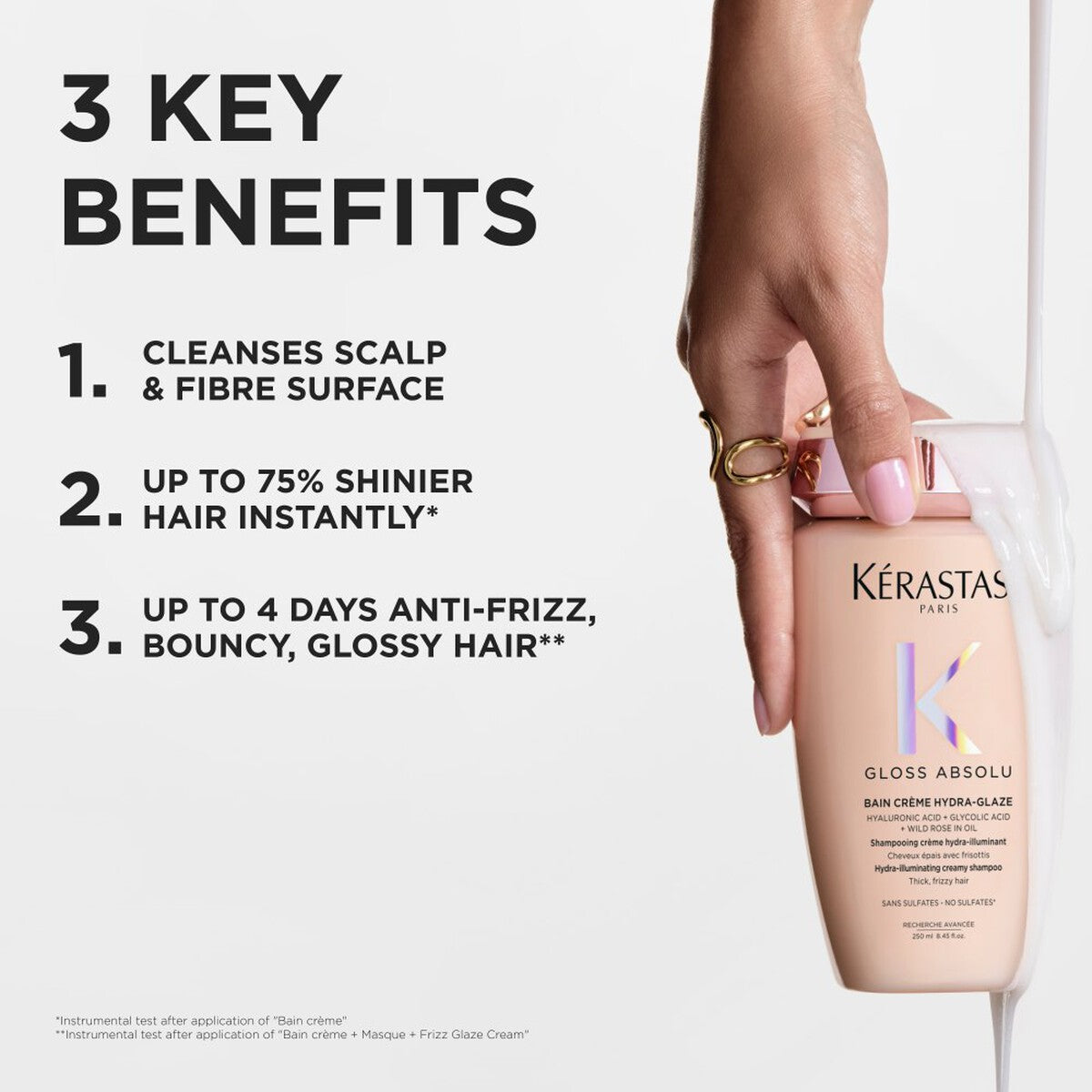 Kerastase Gloss Absolu Bain Creme Hydra-Glaze Shampoo 250ml