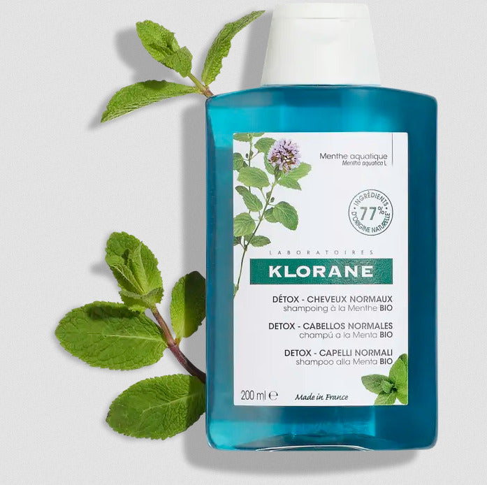 Klorane Anti-Pollution Shampoo with Organic Aquatic Mint 200ml