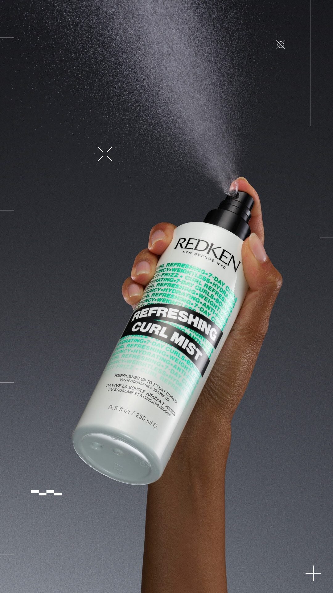 Redken Refreshing Curl Mist benefits - revives curls between washes